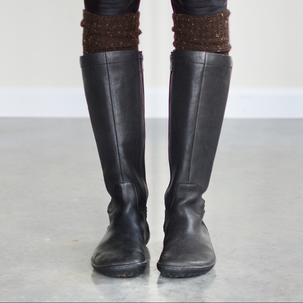 Vivobarefoot Ryder Boots Black Leather Neoprene 36 - Picture 3 of 15
